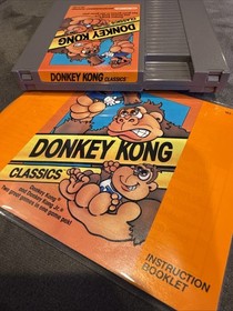 Donkey Kong Classics Nintendo Nes Game Cartridge With Manual Tested 🔥🔥🔥