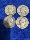 1940-1943 Washington SILVER Quarter Set! And 1900-1916 Barber Dime Collection