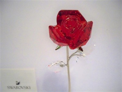 SWAROVSKI LARGE RED ROSE 5490756 FLOWER DREAMS | eBay