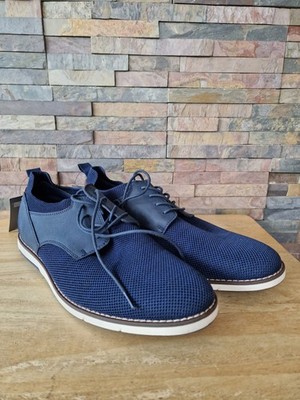 M & S Marks Spencer marineblaue Strick-Derby-Schuhe   NEU (Größe 10 UK).