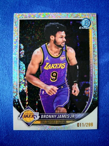 2026 Topps Bowman Chrome 1st BRONNY JAMES JR Speckle Refractor ＃/299 FX31