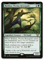 Rishkar, Peema Renegade - Commander: Kamigawa: Neon Dynasty #126 Rare