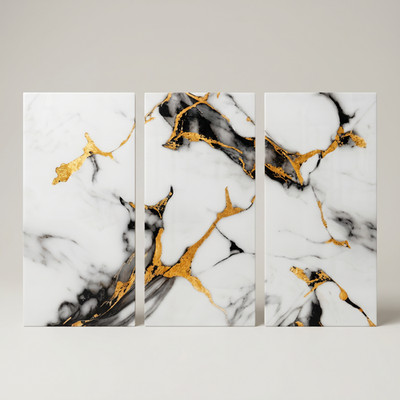 Peel and Stick Backsplash Tiles 20pc 12x24'' Faux Marble Self-Adhesive Wall Tile