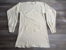 Vintage J.E. Morgan Super Johns Thermal Long Johns Top Mens L Waffle Knit USA