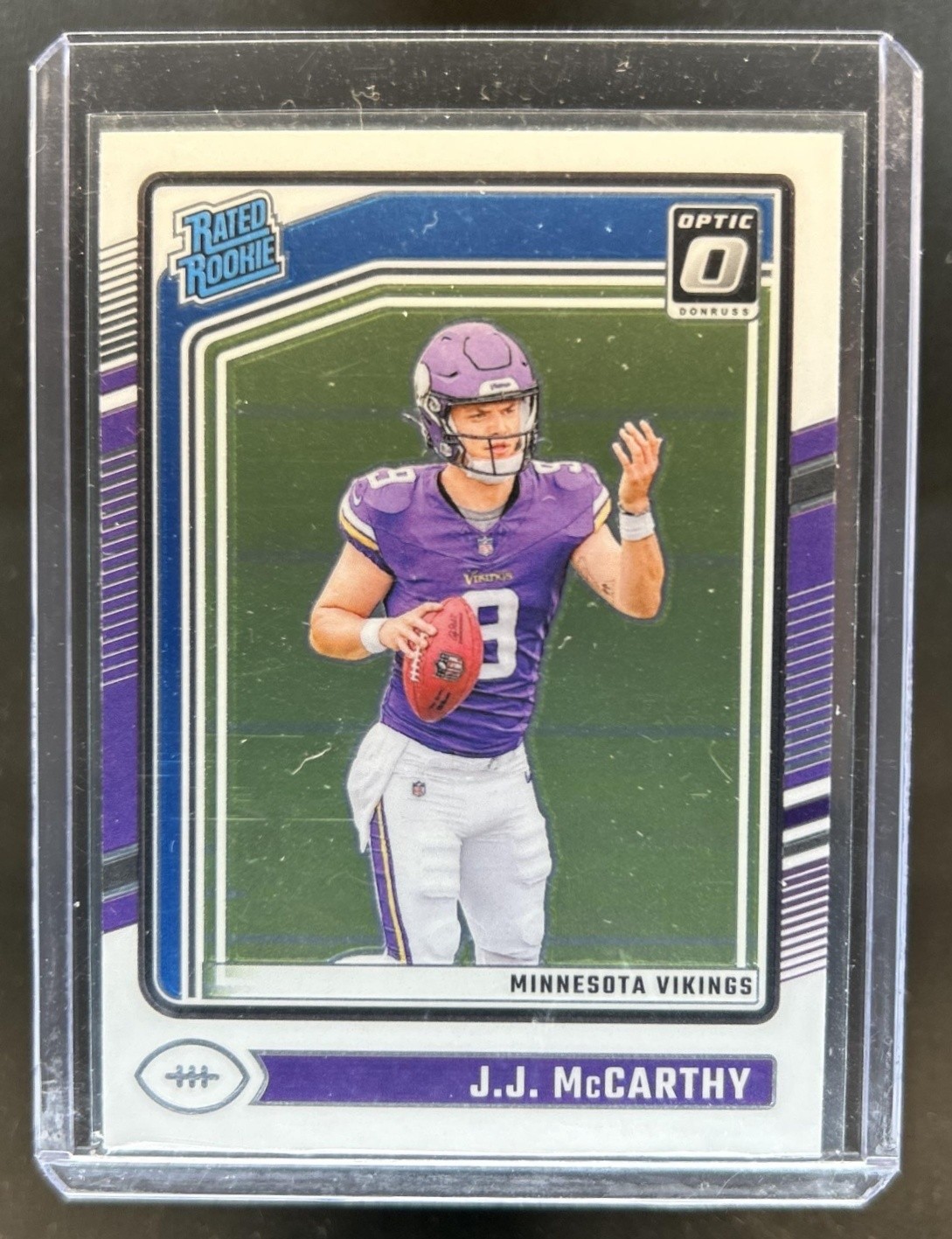 2024 Panini Donruss Optic JJ McCarthy Rated Rookie #235 Vikings