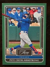 2023 Panini Three and Two- Pete Crow-Armstrong #36 Emerald 2/5 (RC) Cubs