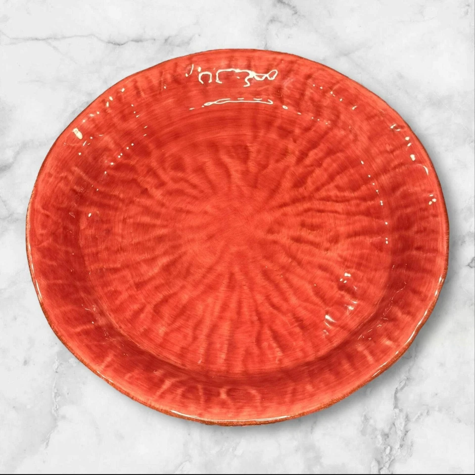 Gisella Handmade Italy Terracotta Dinner Plates | Set of 4 | Great Condition - Image 4 of 4