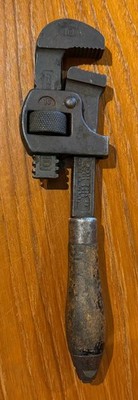 Antique (Rare?) Approved Stillson 10'' Wood w/ Pat. Pending, Ridge Tool Co. Marks