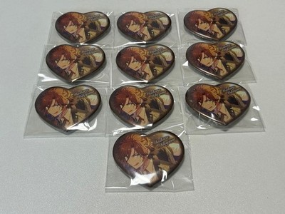 Ensemble Stars Calico Striped Heart Can Badge 10 Piece Set