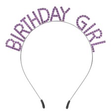 Deep Purple Rhinestone Birthday Princess Tiara Crown for Women Girls