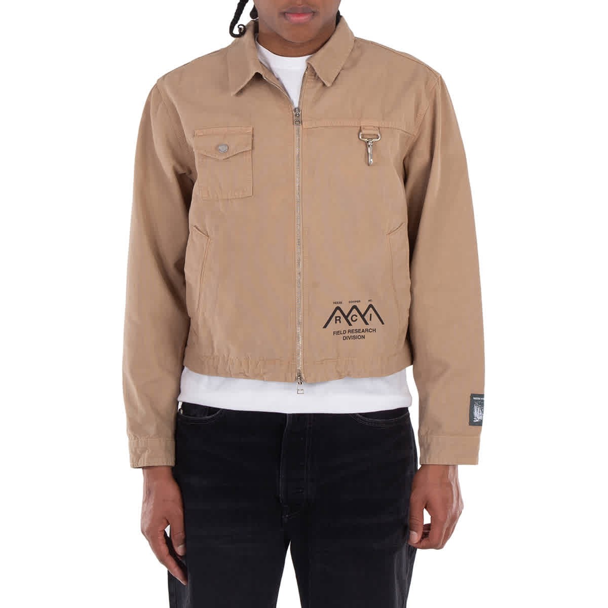 Мужская рабочая куртка Reese Cooper, окрашенная в цвет одежды исследовательского отдела Reese Cooper, цвет хаки, Средний размер