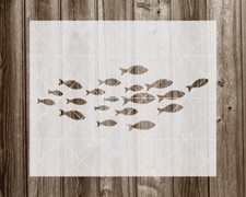 Fish Stencil: Reusable Mylar Craft Template - Food Safe Material