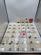 Lot of 40 Vintage 3.5" Floppy Disks - Mostly Apple/Mac OEM Software Untested