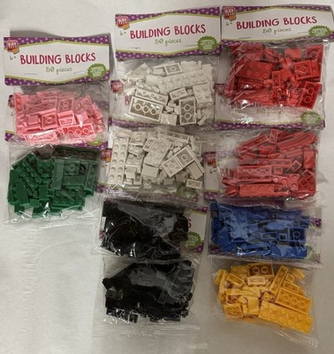 Block Tech Building Blocks - Pack of 10 500 Piece Total, Ages 6+ All Colors