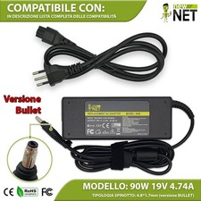 Alimentatore compatibile con HP Pavilion DV5100 DV5200 DV6000 90W 19V 4,74A