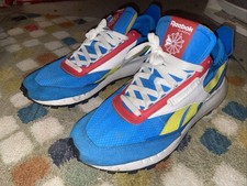 Size 11- Reebok Classic Leather CL Legacy Dynamic Blue Red
