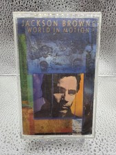 Jackson Browne World In Motion Cassette 1989 Elektra Audio Music