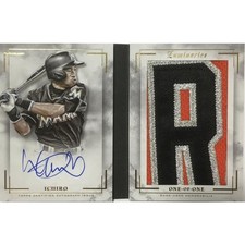 [1/1 Autograph] Ichiro Suzuki 2018 Topps Luminaries Jumbo Letter Patch Card