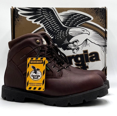 Georgia Boot G105 Men's NEW Waterproof Work Boot Brown Multiple Sizes