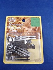 12 Vintage 1977 GOODY Rust Resistant Pin Curl Clips Never Opened Package 10