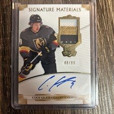 CODY GLASS 2019-20 The Cup Signature Materials Auto Patch #08/99