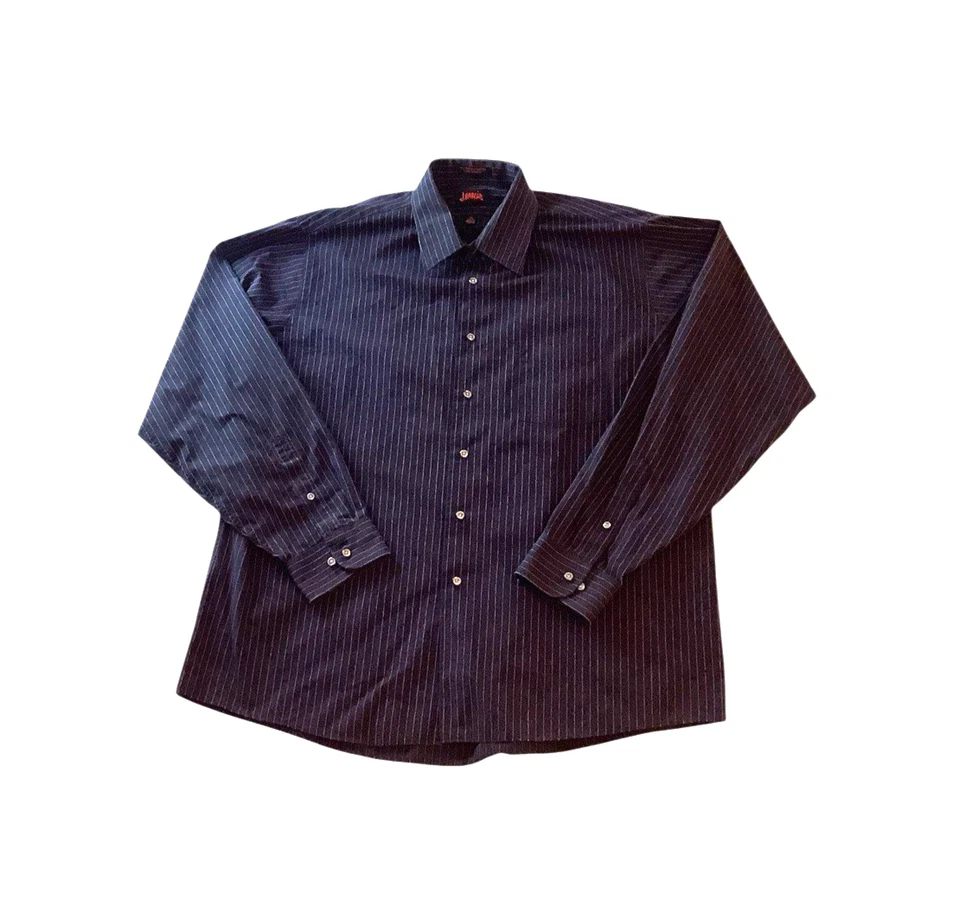 Camisa Jerry Garcia Abotonada Rayas Manga Larga Hombre Talla XL Foto 2 de 4