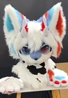 Fursuit Long Fur Husky Fox Mascot Head Party Halloween Fur Cosplay-Promotion