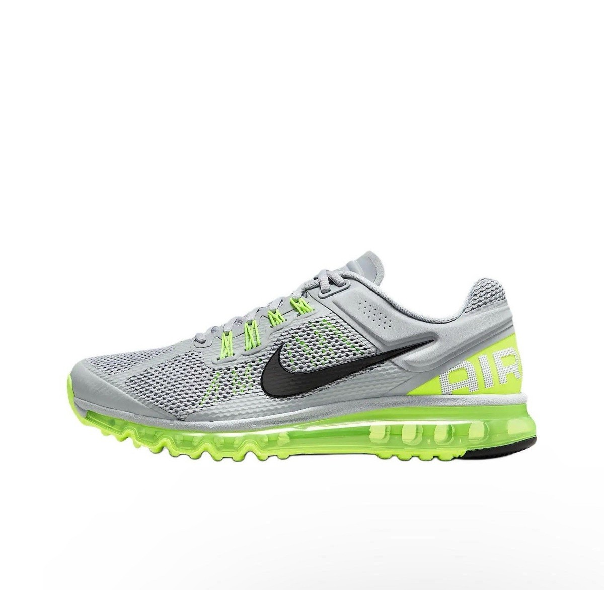Nike Air Max スニーカー グレー/ライム Nike Air Max 2013 Wolf Grey Volt Black Black HF3660-003 Men Sizes