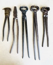 Iron Tools-NIPPERS (3), Iron Plier TONGS (1), Fence PLIERS (1)