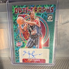 Panini 2024-25 Donruss Optic Steve Francis Opti-Graphs Prizm Auto /25 OG-STV