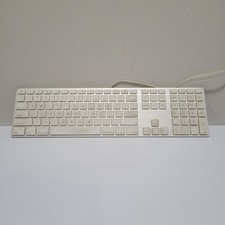 Apple USB Wired Keyboard Model A1243 White OEM Apple TESTED/WORKS 