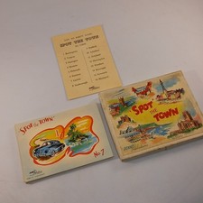 Spot the Town Dennis Productions Vintage Card Game G3010   Complete