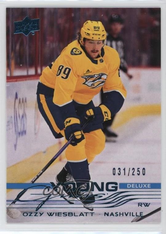 2025-26 Upper Deck Series 1 Young Guns Deluxe 31/250 Ozzy Wiesblatt #212 1lo9