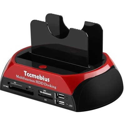 USB SATA IDE Dockingstation HDD Festplatten Gehäuse Kartenleser