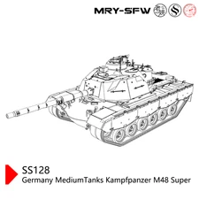 SSMODEL SS144128 1/144  Military Model Germany MediumTanks Kampfpanzer M48 Super