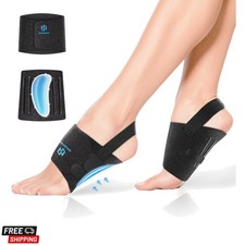 Arch Support Braces for Plantar Fasciitis Relief, Adjustable Compression Band...