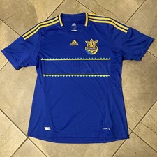 Ukraine Jersey Away football Soccer shirt 2012 - 2014 Adidas Men Size Large