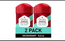 Old Spice Sweat Defense Antiperspirant Deodorant, Pure Sport, 2.6oz 2 PK 