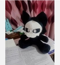 Horror Black Puro Stuffed Plush Doll Sit Toy Birthday Christmas Party Gift 25cm