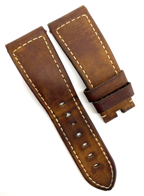 Officine Panerai 27mm x 22mm Assolutamente Brown Watch Strap Tang