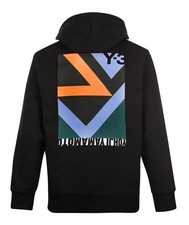 Y-3 Adidas Y-3 U SWIM BACK PRINT HOODED SWEATSHIRT -BLACK