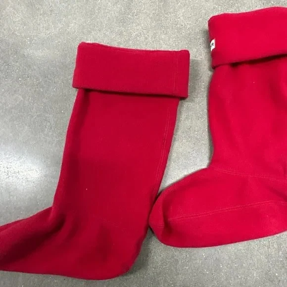 Hunter Boots Calcetines Mujer Rojo Talla 5-7 Mediano Original Polar Calentador de Piernas Suave Foto 4 de 4
