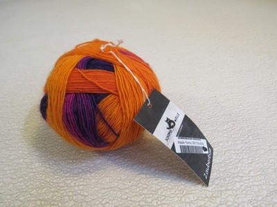 Schoppel Wolle Zuuberball Yarn Ombre 1 Ball 460 Yards Orange/Purple/Pink