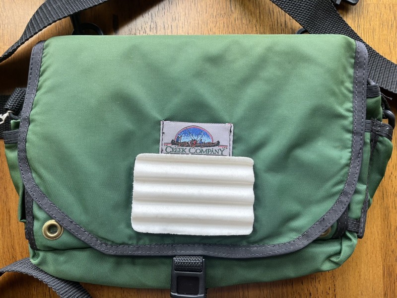 The Creek Company Fly Fishing Small Green Chest Pack with Adjustable Straps