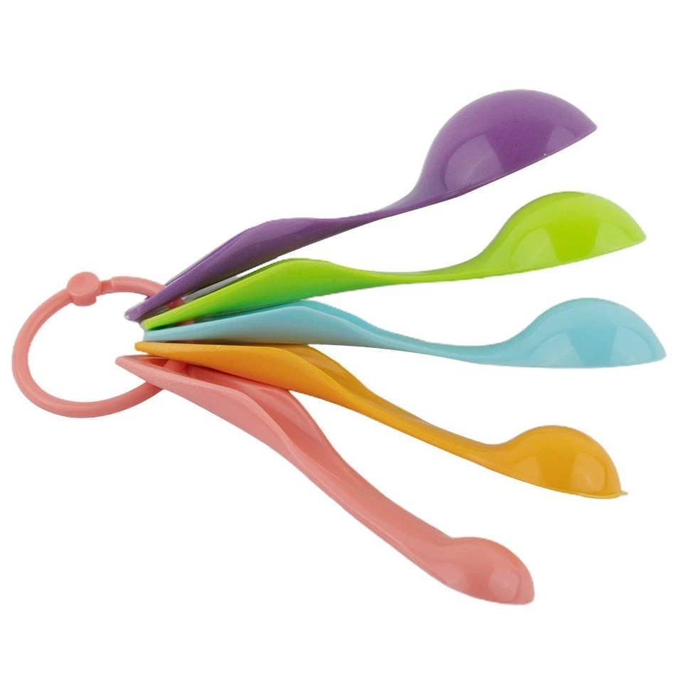 Measuring Spoon Teaspoon Coffee Colorful Cooking Kitchen Tool Tablespoons - Image 2 of 4