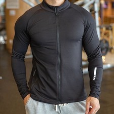 + Nuova camicia sportiva invernale spessa con cerniera elasticizzata