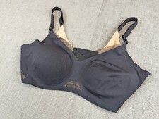 Honeylove Bra Womens L Black Liftwear Crossover Mesh Support Comfort Lace