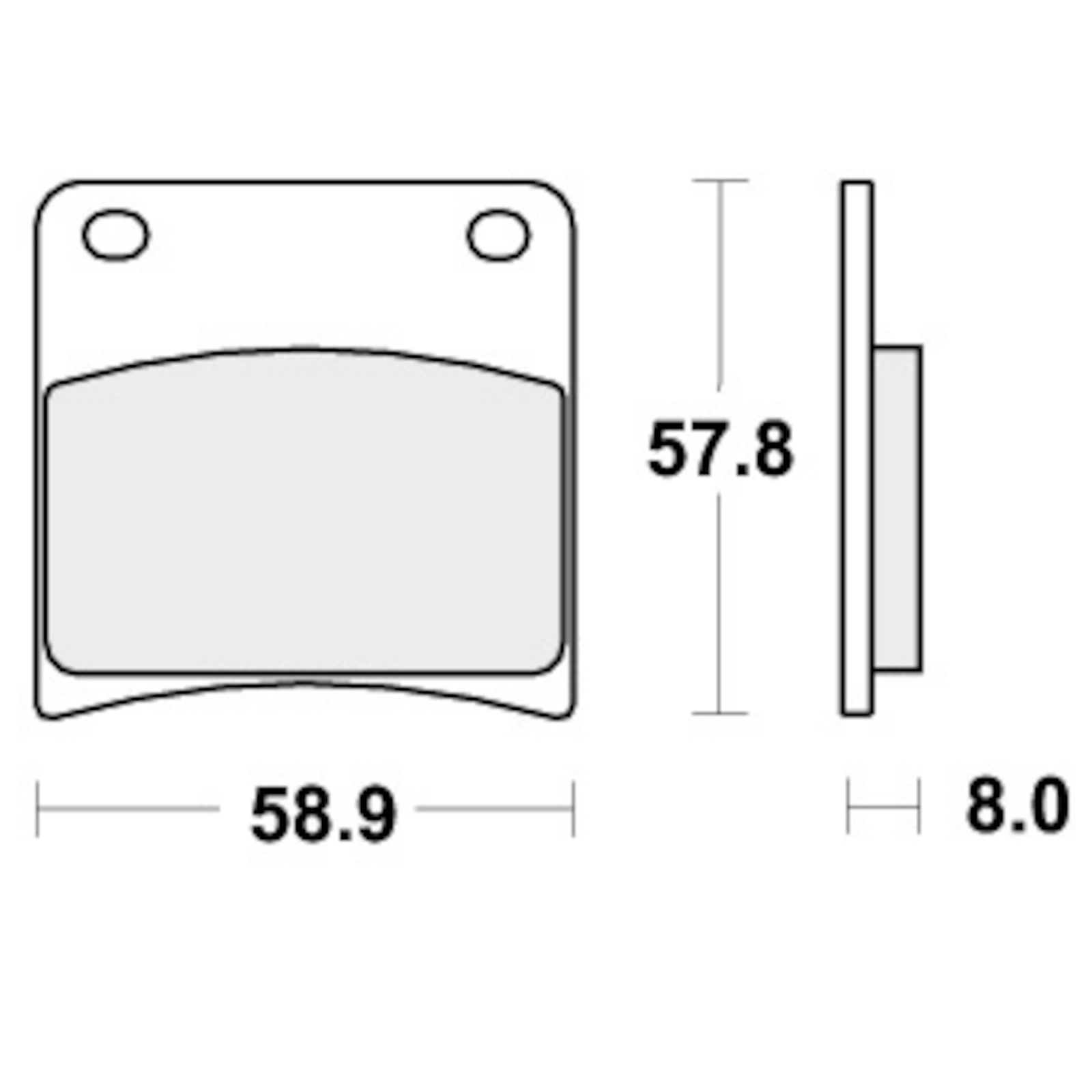 Brake Pads for SUZUKI VX 800 1990-1994 Rear Street SBS