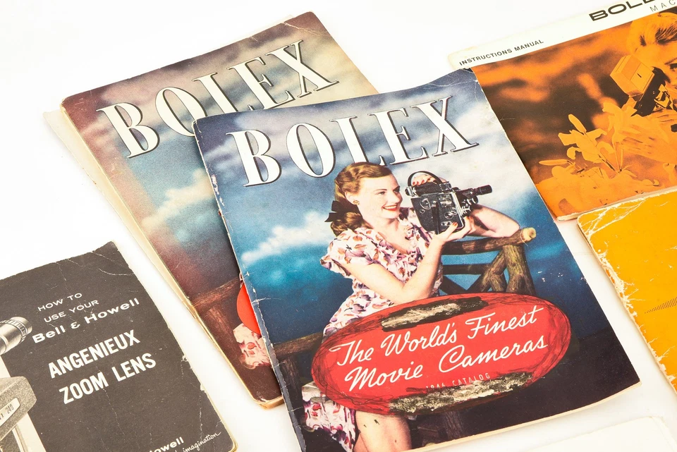 批量老式 Bolex 相机说明手册和小册子 H8 H16 155 V24 — 第 3/4 张图片