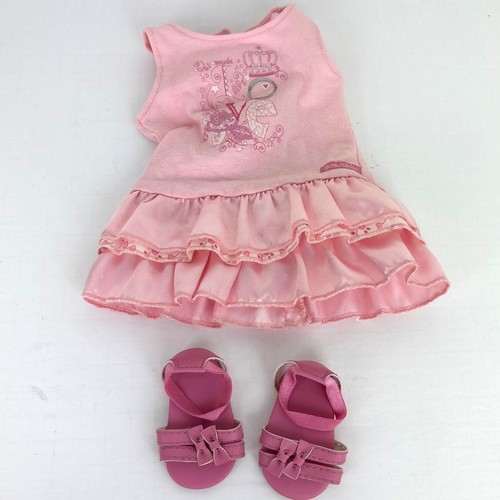 American Girl Pretty Pink Outfit *DRESS SANDALS* ONLY - no charm bracelet